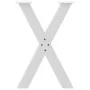 Patas para mesa de comedor en forma de X 2 uds acero blanco by , Table legs - Ref: Foro24-4012973, Price: 109,99 €, Discount: %