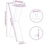 Patas para mesa de comedor en forma de X 2 uds acero blanco by , Table legs - Ref: Foro24-4012973, Price: 109,99 €, Discount: %