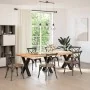 Patas para mesa de comedor en forma de X 3 uds acero negro by , Table legs - Ref: Foro24-4012992, Price: 141,50 €, Discount: %