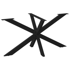 Pata de mesa comedor forma araña negra 150x78x(72-73) cm acero by , Table legs - Ref: Foro24-4013116, Price: 166,57 €, Discou...