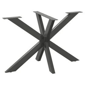 Pata mesa comedor forma araña antracita 120x68x(72-73) cm acero by , Table legs - Ref: Foro24-4013114, Price: 155,36 €, Disco...