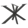 Pata mesa comedor forma araña antracita 120x68x(72-73) cm acero by , Table legs - Ref: Foro24-4013114, Price: 155,36 €, Disco...