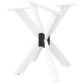 Pata de mesa comedor forma araña blanco 85x85x(72-73) cm acero by , Table legs - Ref: Foro24-4013121, Price: 131,39 €, Discou...