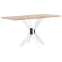 Pata de mesa comedor forma araña blanco 85x85x(72-73) cm acero by , Table legs - Ref: Foro24-4013121, Price: 131,39 €, Discou...