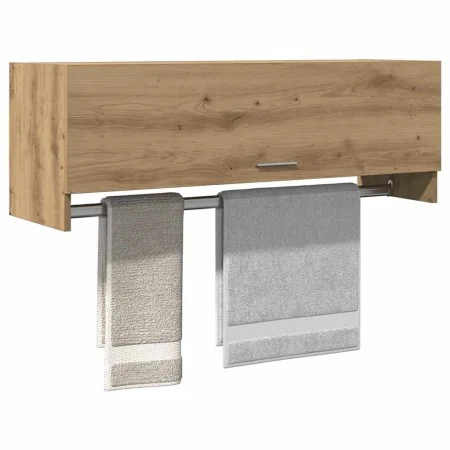 Armario de madera de ingeniería roble artesanal 100x32,5x35 cm de , Armarios roperos - Ref: Foro24-856617, Precio: 53,76 €, D...