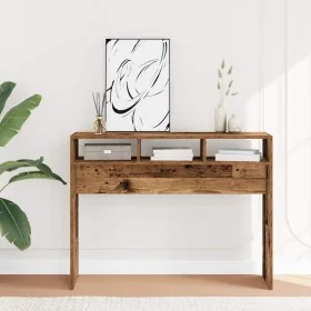 Mesa consola madera contrachapada envejecida 105x30x80 cm by , Side tables - Ref: Foro24-856622, Price: 54,07 €, Discount: %