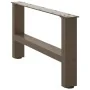 Patas para mesa de centro de acero natural 2 uds 60x(30-31) cm by , Table legs - Ref: Foro24-4013267, Price: 60,31 €, Discoun...