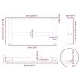 Patas para mesa de centro de acero natural 2 uds 60x(30-31) cm by , Table legs - Ref: Foro24-4013267, Price: 60,31 €, Discoun...