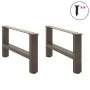 Patas para mesa de centro de acero natural 2 uds 70x(30-31) cm von , Tischbeine - Ref: Foro24-4013271, Preis: 64,35 €, Rabatt: %