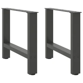 Patas de mesa de centro acero antracita 2 uds 60x(42-43) cm by , Table legs - Ref: Foro24-4013286, Price: 65,67 €, Discount: %