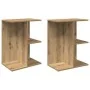 Mesita noche 2 uds madera ingeniería roble artisan 46,5x29x61cm von , Nachttische - Ref: Foro24-858667, Preis: 58,13 €, Rabat...
