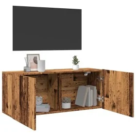 Mueble de TV de pared madera envejecida 100x30x41 cm von , TV-Möbel - Ref: Foro24-857670, Preis: 60,37 €, Rabatt: %