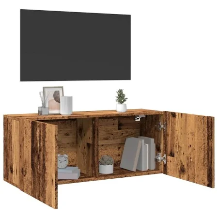 Mueble de TV de pared madera envejecida 100x30x41 cm by , TV Furniture - Ref: Foro24-857670, Price: 60,37 €, Discount: %