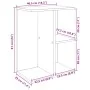 Mesita noche 2 uds madera ingeniería roble ahumado 46,5x29x61cm von , Nachttische - Ref: Foro24-858659, Preis: 58,13 €, Rabat...