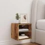 Mueble de TV de pared con luces LED envejecida 30x28,5x30 cm by , TV Furniture - Ref: Foro24-857672, Price: 30,32 €, Discount: %