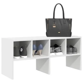 Zapatero apilable blanco 89,5x30x40 cm by , Dresser Organizers and Bar Hangers - Ref: Foro24-858839, Price: 42,36 €, Discount: %
