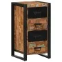 Cómoda de madera maciza reciclada multicolor 40x40x90 cm by , Sideboards - Ref: Foro24-4013582, Price: 181,34 €, Discount: %