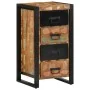Cómoda de madera maciza reciclada multicolor 40x40x90 cm by , Sideboards - Ref: Foro24-4013582, Price: 181,34 €, Discount: %