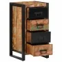 Cómoda de madera maciza reciclada multicolor 40x40x90 cm by , Sideboards - Ref: Foro24-4013582, Price: 181,34 €, Discount: %