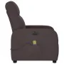 Sillón reclinable de masaje eléctrico tela marrón oscuro de , Sillones - Ref: Foro24-3302967, Precio: 248,11 €, Descuento: %