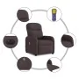 Sillón reclinable de masaje eléctrico tela marrón oscuro de , Sillones - Ref: Foro24-3302967, Precio: 248,11 €, Descuento: %