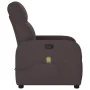 Sillón de masaje reclinable de tela marrón oscuro de , Sillones - Ref: Foro24-4015537, Precio: 196,06 €, Descuento: %
