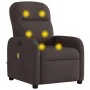 Sillón de masaje reclinable de tela marrón oscuro de , Sillones - Ref: Foro24-4015537, Precio: 196,06 €, Descuento: %
