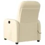 Sillón de masaje reclinable de tela crema by , Armchairs - Ref: Foro24-4015540, Price: 208,05 €, Discount: %