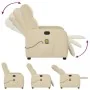 Sillón de masaje reclinable de tela crema by , Armchairs - Ref: Foro24-4015540, Price: 208,05 €, Discount: %