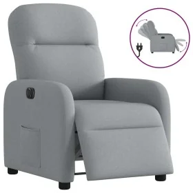 Sillón reclinable eléctrico tela gris claro by , Armchairs - Ref: Foro24-3302952, Price: 207,16 €, Discount: %