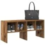 Zapatero apilable madera vieja 89,5x30x40 cm by , Dresser Organizers and Bar Hangers - Ref: Foro24-858853, Price: 44,44 €, Di...