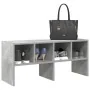 Zapatero apilable gris hormigón 89,5x30x40 cm by , Dresser Organizers and Bar Hangers - Ref: Foro24-858845, Price: 44,44 €, D...