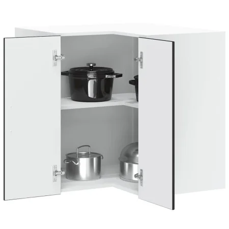 Mueble de cocina esquina pared Porto madera de ingeniería negra de , Armarios de cocina - Ref: Foro24-854098, Precio: 91,02 €...