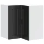 Mueble de cocina esquina pared Porto madera de ingeniería negra de , Armarios de cocina - Ref: Foro24-854098, Precio: 91,02 €...