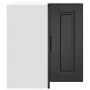 Mueble de cocina esquina pared Porto madera de ingeniería negra de , Armarios de cocina - Ref: Foro24-854098, Precio: 91,02 €...