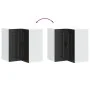 Mueble de cocina esquina pared Porto madera de ingeniería negra de , Armarios de cocina - Ref: Foro24-854098, Precio: 91,02 €...