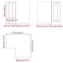 Mueble cocina esquina pared Porto roble sonoma by , Kitchen cabinets - Ref: Foro24-854100, Price: 86,10 €, Discount: %
