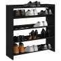 Mueble zapatero madera contrachapada negro 80x25x81 cm by , Shoe racks and shoe organizers - Ref: Foro24-859906, Price: 69,65...