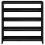 Mueble zapatero madera contrachapada negro 80x25x81 cm by , Shoe racks and shoe organizers - Ref: Foro24-859906, Price: 69,65...
