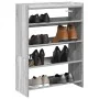 Mueble zapatero madera contrachapada gris sonoma 60x25x81 cm de , Zapateros y organizadores de calzado - Ref: Foro24-859883, ...