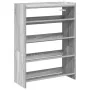 Mueble zapatero madera contrachapada gris sonoma 60x25x81 cm de , Zapateros y organizadores de calzado - Ref: Foro24-859883, ...