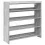 Mueble zapatero madera contrachapada gris sonoma 80x25x81 cm de , Zapateros y organizadores de calzado - Ref: Foro24-859910, ...