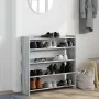 Mueble zapatero madera contrachapada gris sonoma 80x25x81 cm de , Zapateros y organizadores de calzado - Ref: Foro24-859910, ...