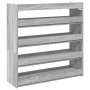 Mueble zapatero madera contrachapada gris sonoma 80x25x81 cm de , Zapateros y organizadores de calzado - Ref: Foro24-859910, ...