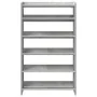 Mueble zapatero madera contrachapada gris hormigón 60x25x81 cm de , Zapateros y organizadores de calzado - Ref: Foro24-859881...