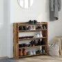 Mueble zapatero madera contrachapada madera vieja 80x25x81 cm de , Zapateros y organizadores de calzado - Ref: Foro24-859912,...