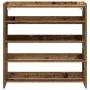 Mueble zapatero madera contrachapada madera vieja 80x25x81 cm de , Zapateros y organizadores de calzado - Ref: Foro24-859912,...