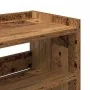 Mueble zapatero madera contrachapada madera vieja 80x25x81 cm de , Zapateros y organizadores de calzado - Ref: Foro24-859912,...