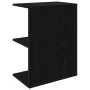 Mesita de noche madera de ingeniería negro roble 46,5x29x61 cm de , Mesitas de noche - Ref: Foro24-858652, Precio: 36,82 €, D...