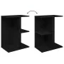 Mesita de noche madera de ingeniería negro roble 46,5x29x61 cm de , Mesitas de noche - Ref: Foro24-858652, Precio: 36,82 €, D...
